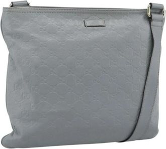 Gucci Pre-owned Vintage Schoudertas - Dames - Vintage Schoudertas - Grijs - ONE Size - Leer - Vintage