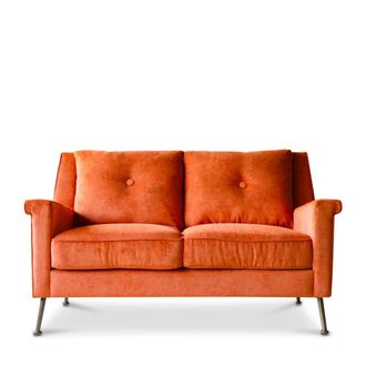 PIB Sof&aacute; 2 pl terciopelo naranja