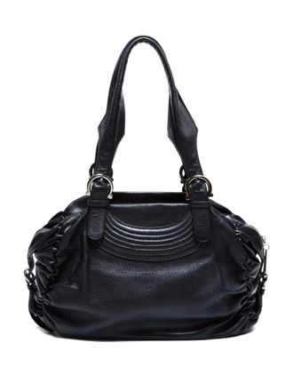 Ferragamo 2000-2015 leather tote bag - women - Leather - One Size - Black