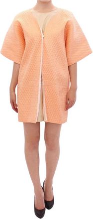 Andrea Incontri One Button Coat - Dames - Korte kleedjes - Roze - M - Katoen - Kleedjes