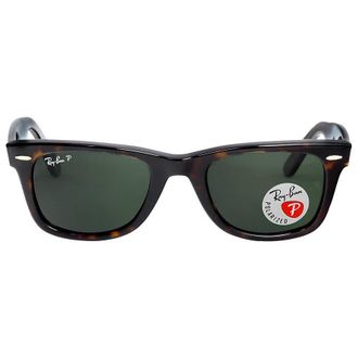Ray-Ban Original Wayfarer Classic Polarized Green Classic G-15 Unisex Sunglasses RB2140 902/58 50