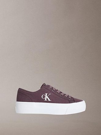 Calvin Klein Graz - Canvas Platform Logo Trainers