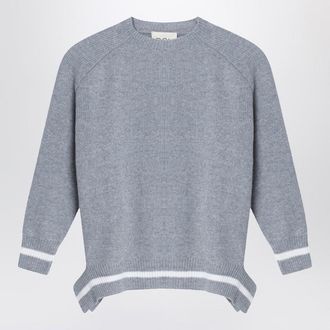 Douuod Grey wool and cashmere Bolsena sweater