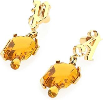 Palm Angels Womens Golden Metal Earrings 7630 Colour