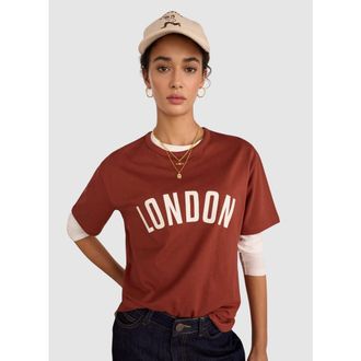 Baukjen Kit London T-Shirt in Terracotta at Nordstrom, Size 10