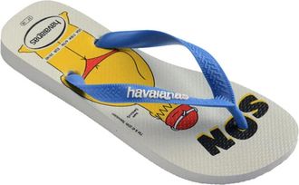 Havaianas Schoenen, Heren, Wit, 41 EU, Leer, Simpsons Flip Flops