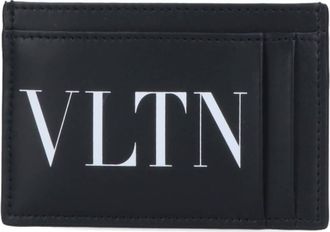 Valentino Garavani Vltn Logo Calf Leather Card Case