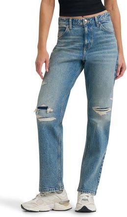Lee Rider Ripped Classic Straight Leg Jeans in Spring Back Dx at Nordstrom, Size 32