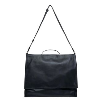 Jil Sander Bolso mensajero de piel - Bags - Hombre - Negro - ONE SIZE