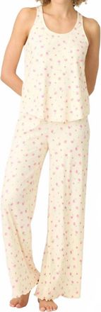 PJ Salvage For The Mama Blooms Long Pj Set In Butter