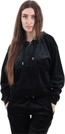 Juicy Couture Sweatshirt met ritssluiting - Dames - Vesten met rits - Zwart - M - Polyester - Hoodies & sweatvesten