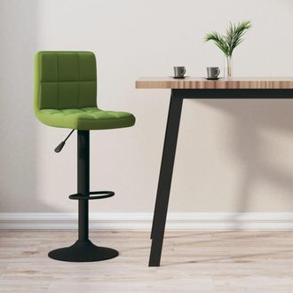 vidaXL Taburete De Cocina De Terciopelo Verde Claro Vidaxl