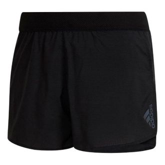 adidas Mens adidas Solid Color logo Printing Casual Shorts Black HA3690