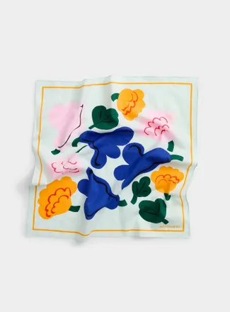 Marimekko Womens Pesofati Kukasta Kukkaan scarf