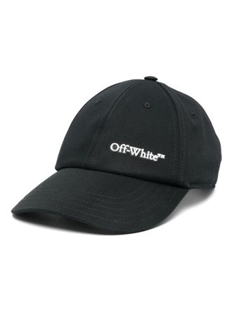 Off-white Honkbalpet met logo - Zwart