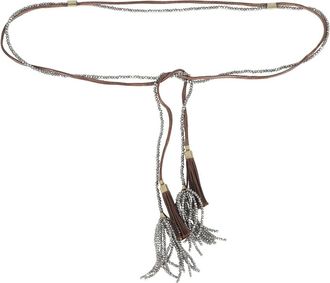 Antonelli Kurtis Riem - Dames - Riemen - Bruin - 90 CM - Accessoires