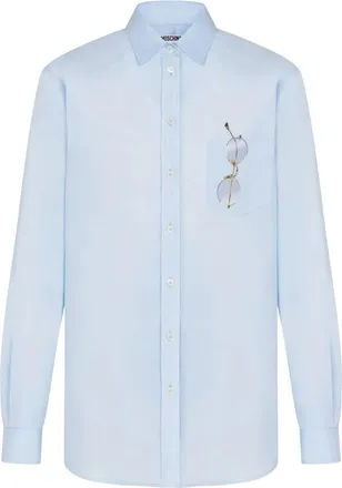 Moschino Donna, Camicette, Blu, L, new