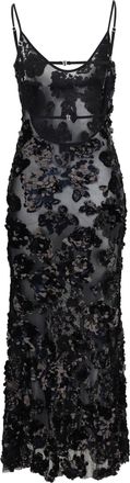 Nissa Womens Sequin Dress Black Polyester