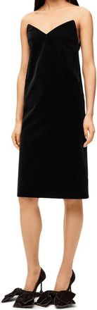 Loewe Womens Black Cotton Cocktail Dress