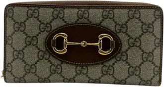 Gucci Pre-owned Wallets, male, Brown, Size: ONE SIZE Pre-owned GG Supreme Long wallet (bi-fold)