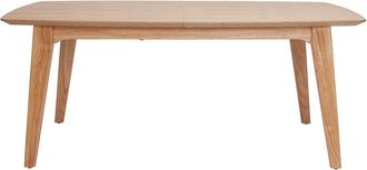 Miliboo Mesa Extensible N&oacute;rdica De Contrachapado De Roble 180-230 Cm Fifties