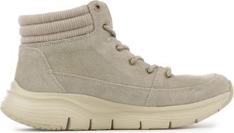 Skechers Arch Fit Smooth Comfy Chill - Dames - Wandelschoenen - Bruin - 37 EU - Leer - Fitness