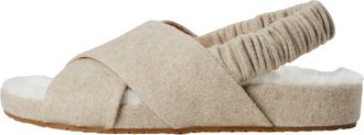 Cole Haan Mojave Crisscross Sandal Oatmeal Wool W27263 Womens