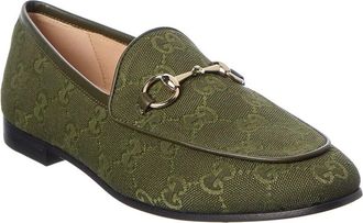 Gucci Jordaan Horsebit Gg Supreme Canvas Loafer