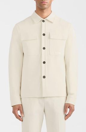 Mackage Porter Organic Cotton Blend Jacket in Cream at Nordstrom, Size 46