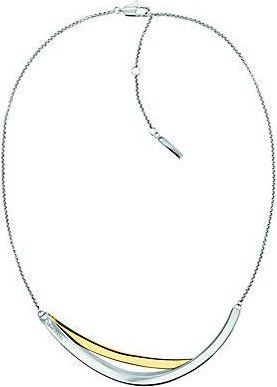 Calvin Klein Collar Con Colgante Elliptical De Dos Tonos