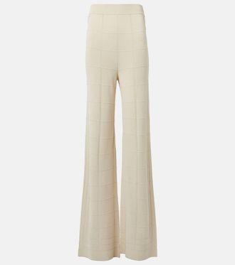 Joseph Knitted high-rise flared pants