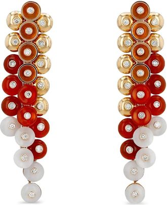 Van Cleef & Arpels Orecchini Bouton dor in oro rosa 18 carati con pietre