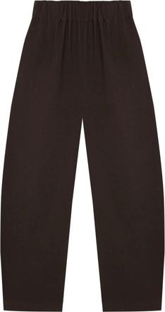Cortana Wijde Broek - Dames - Broeken - Bruin - 2XS - Wol - Broeken