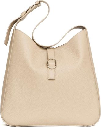 Orciani Tassen, Dames, Beige, ONE Size, Leer, Beth Schoudertas