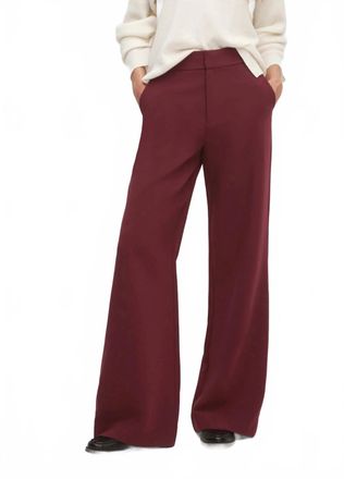 Favorite Daughter Jones Wide Leg Pant In Burgundy