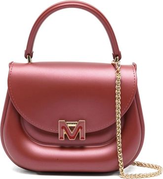 Marc Ellis logo chain-strap mini bag - women - PVC - One Size - Red