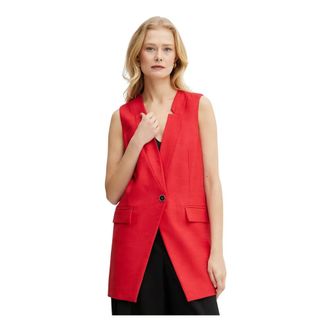 Simona Corsellini Dames, Jassen, Rood, Maat: L Viscose