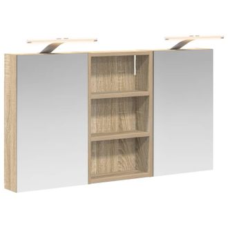 vidaXL Juego De Muebles De Ba&ntilde;o Con Estante 3 Pcs 90 X 10,5 X 50 Cm Vidaxl