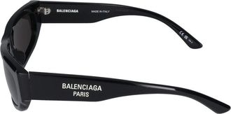 Balenciaga Unisex Sunglasses Bb0388s 001 Black Grey 56-19-140 Acetate