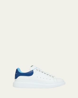 Alexander McQueen Mens Oversized Leather Double-Backstay Sneakers