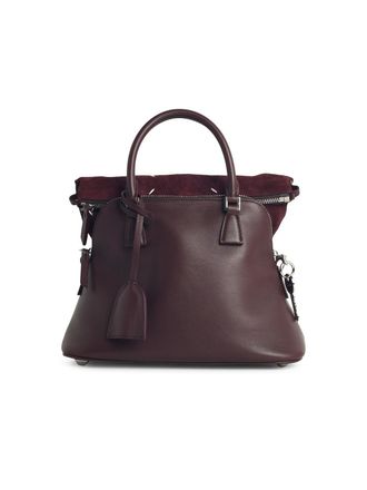 Maison Margiela Burgundy Leather 5ac Soft Mini Bag