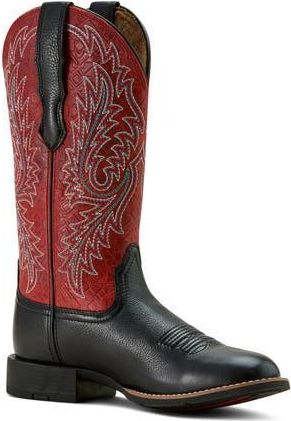 Ariat Round Up Wide Toe Stretch Western Boot in Black at Nordstrom Rack, Size 5.5