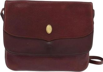 Cartier Pre-owned Cross Body Bags, female, Red, Size: ONE SIZE Pre-owned Leather Shoulder Bag
