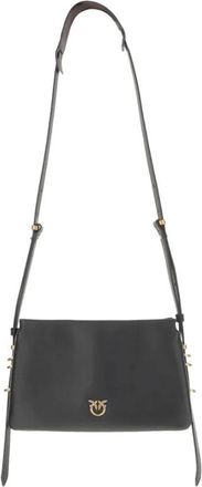 Pinko Triplet Mini Vitello Morbido Crossbodytas - Dames - Schoudertassen - Zwart - ONE Size - Leer - Tassen