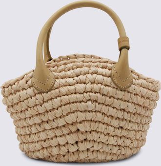 Helen Kaminski Natural Raffia Top Handle Bag