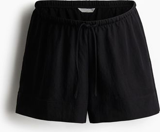 H&M MAMA Before & After Pikee-Shorts - Schwarz