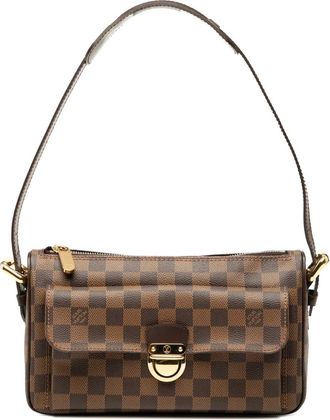 Louis Vuitton Borsa a tracolla Ravello GM in tela Damier Ebène 2007 - Marrone