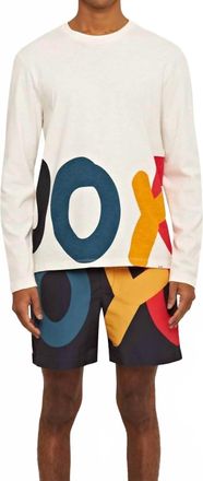 Orlebar Brown O. buoy Classic Long Sleeve Tee In White Sand