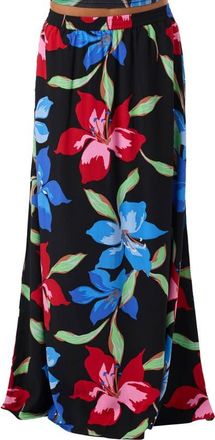 O'Neill Lindon Floral Print Maxi Skirt in Black at Nordstrom, Size Xx-Large