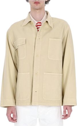 A.P.C. Multi-pocket Katoenen Overjas - Heren - Zomerjassen - Beige - XL - Katoen - Jassen